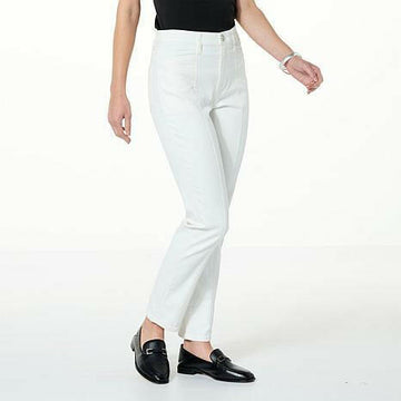 WYNNEDENIMSEAMDSTRAIGHTLEG OFFWHT WTLL - fashioncurb