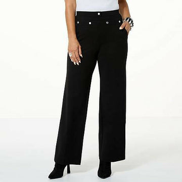 WynneCollection Double Knit Sailor Pant - fashioncurb