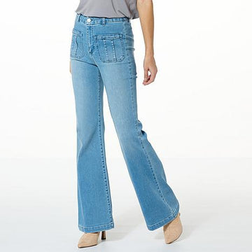 GBG DENIM TROUSER LTWASH WOM - fashioncurb