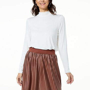 GBG LETTUCE-EDGE MOCK NECK - fashioncurb