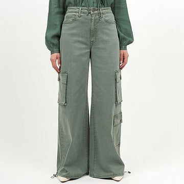 LA JOIE CINCHED HEM CARGO DCKGRN - fashioncurb
