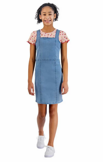 Steve Madden Girls 2-Piece Strawberry Dress & Top Set – Cute Summer Outfit