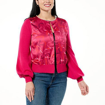 CWONBYCSBELLSLVCARDIWPEARL RBWLAS - fashioncurb