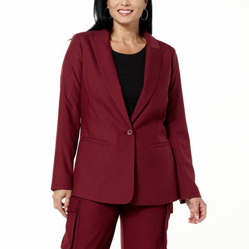 G by Giuliana Black Label Papa DePandi Collab Boyfriend Blazer - fashioncurb