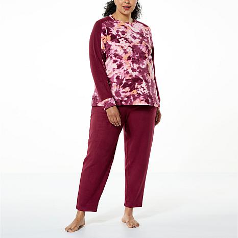 Comfort Code 2-piece Microfleece Top and Pant Lounge Set