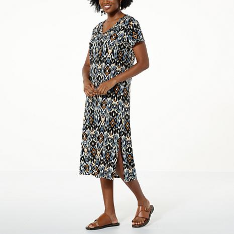 G by Giuliana Short-Sleeve T-Shirt Maxi Dress