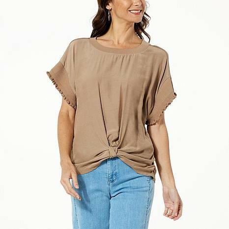 DEMOCRACY KNOT FRONT TOP SHKRSB - fashioncurb