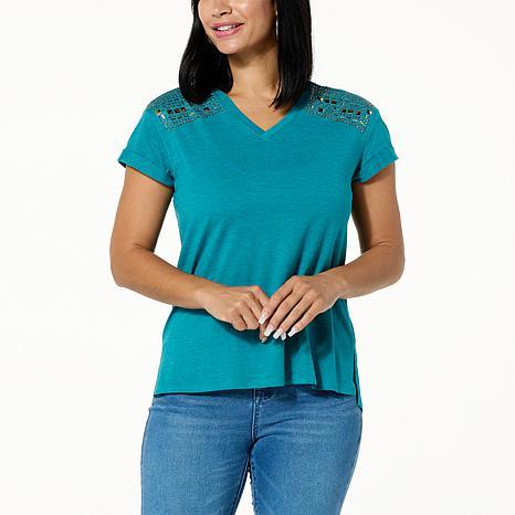 DG EMBELLISHED SHOULDER T - fashioncurb