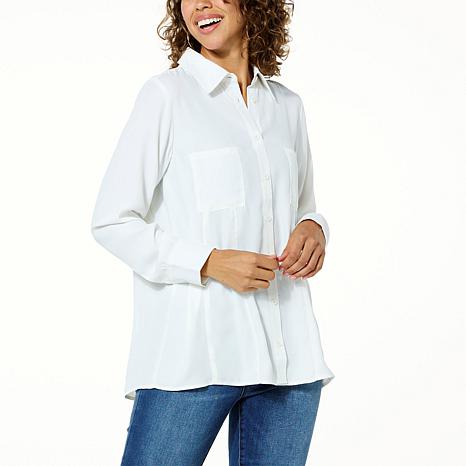 DG PANELED BUTTON UP SHIR WINE