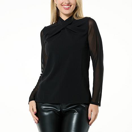 DG CRS MOCK NECK TOP - fashioncurb
