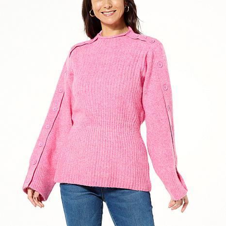 DG BUTTONSLEEVEMOCKNECKSW - fashioncurb