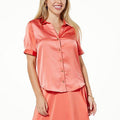 JACLYN SMITH SATIN SS SHIR LPRDPR - fashioncurb