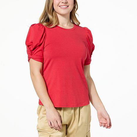 JACLYN SMITH PUFF SLEEVE T - fashioncurb