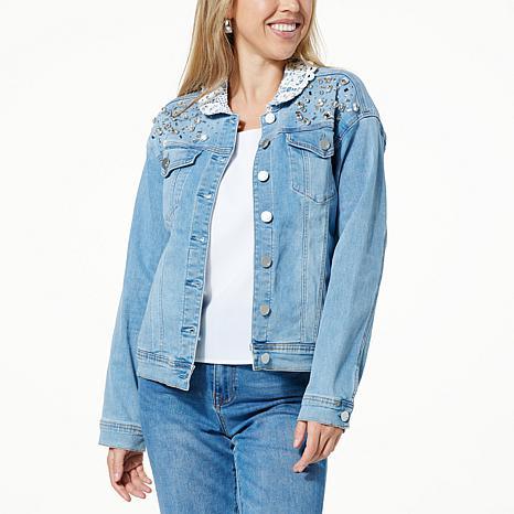DG EMBELLISHED JACKET CHAMBR - fashioncurb