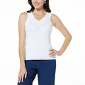 JACLYN SMITH SWEATER TANK BRTWHT - fashioncurb