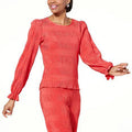 G by Giuliana Black Label Puff-Sleeve Pleated Top - fashioncurb