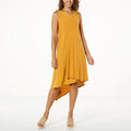 Antthony Mixed Media Asymmetrical Dress - fashioncurb