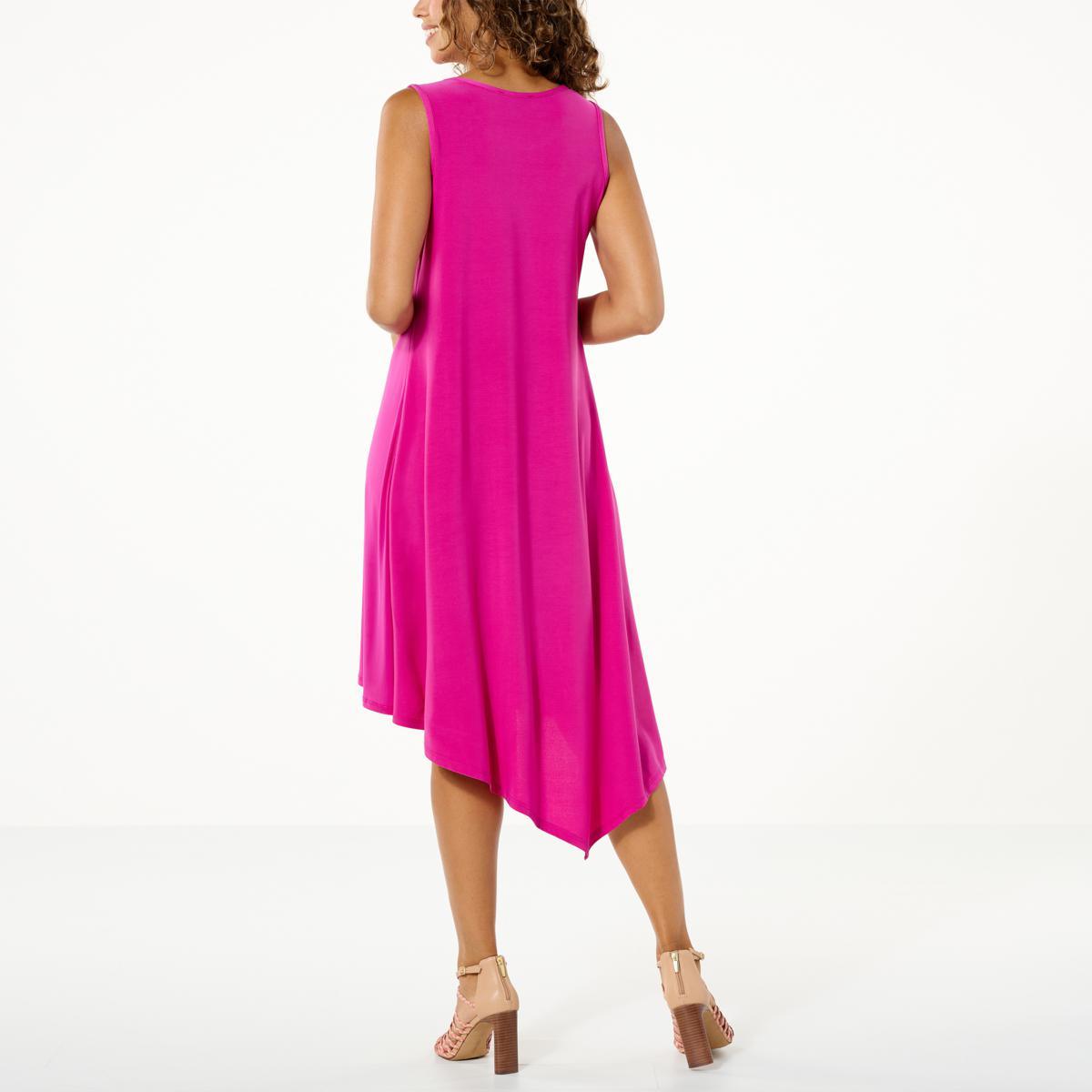 Antthony Mixed Media Asymmetrical Dress - fashioncurb