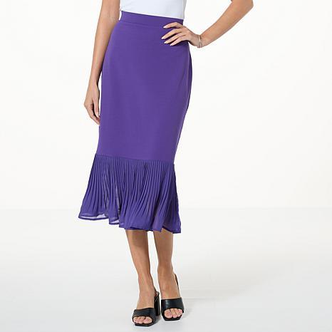 ANTTHONY PENCIL SKIRT W/PE HOTPNK - fashioncurb