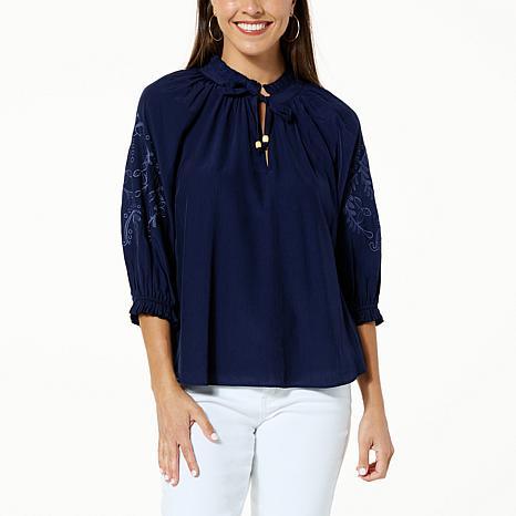 DEMOCRACY EMBROIDERED SLV - fashioncurb