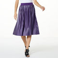 GBG BL FAUX LEATHER MIDI CINNAM - fashioncurb