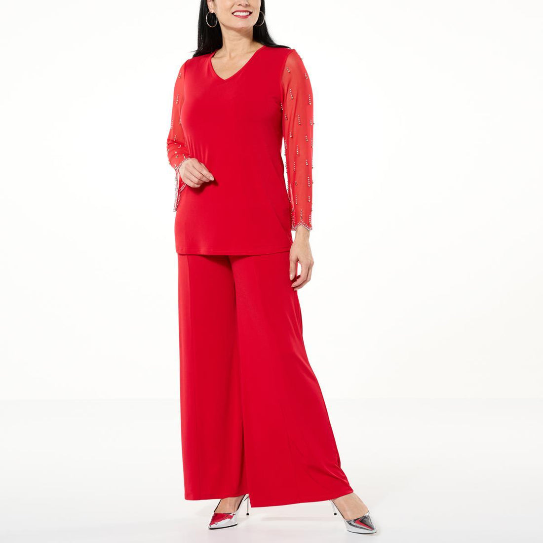 ANTTHONY BEADEDSLEEVEIEC GDNGLD - fashioncurb