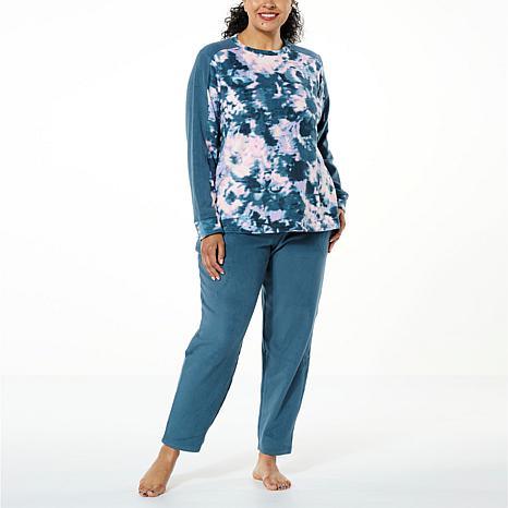 Comfort Code 2-piece Microfleece Top and Pant Lounge Set - fashioncurb