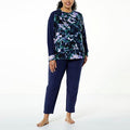 Comfort Code 2-piece Microfleece Top and Pant Lounge Set - fashioncurb
