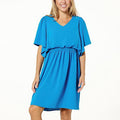 NINALSMOCKWAISTWAVEDRESS - fashioncurb