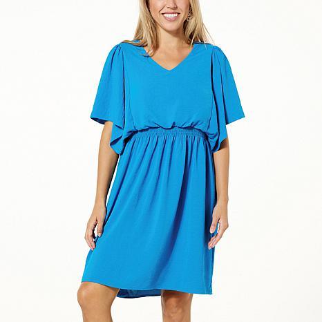 NINALSMOCKWAISTWAVEDRESS - fashioncurb