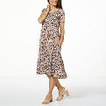CCSTRETCHJERSEYTIERHEMDRES PNKPNP - fashioncurb