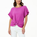DEMOCRACY KNOT FRONT TOP SHKRSB - fashioncurb