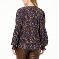 DG SMOCKED SLEEVE BLOUSE MCHANM - fashioncurb