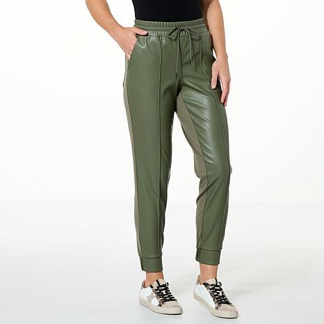 GBG BL FAUX LEATHER PONTE - fashioncurb
