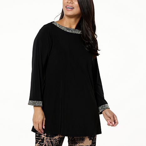 Antthony Embellished Pullover Poncho Top