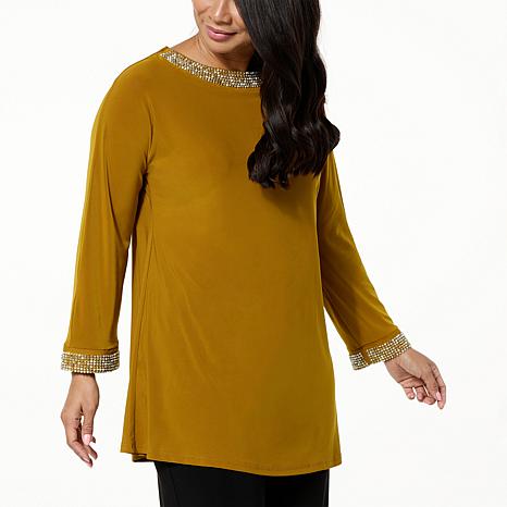 Antthony Embellished Pullover Poncho Top