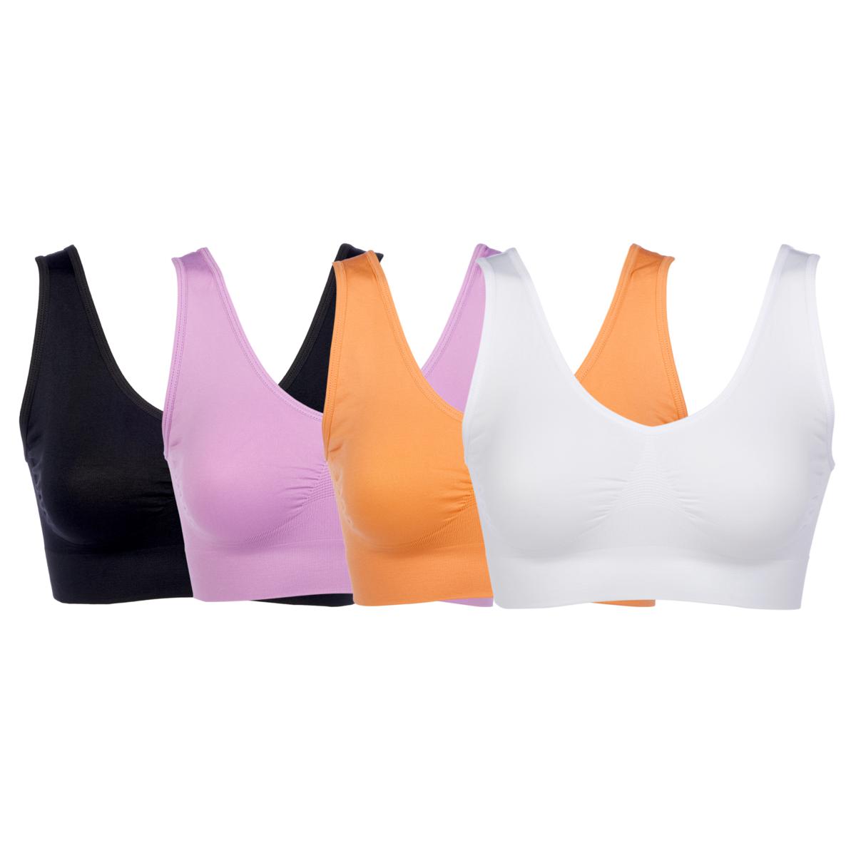 "As Is" Rhonda Shear 4-pack Seamless Original Ahh Bra