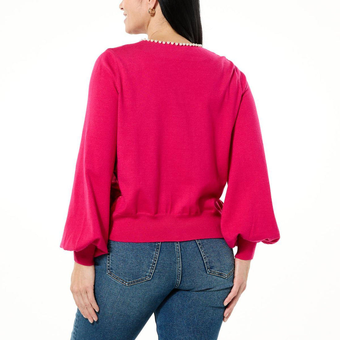 CWONBYCSBELLSLVCARDIWPEARL RBWLAS - fashioncurb