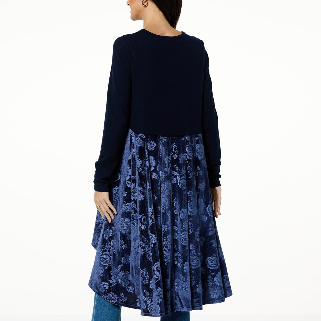 DG KNIT VELVET DRAMA TOP - fashioncurb