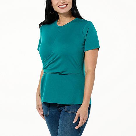 DG PRINTED DRAPE TEE MGNBLM - fashioncurb