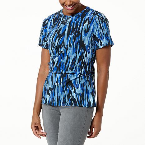 DG PRINTED DRAPE TEE MGNBLM - fashioncurb