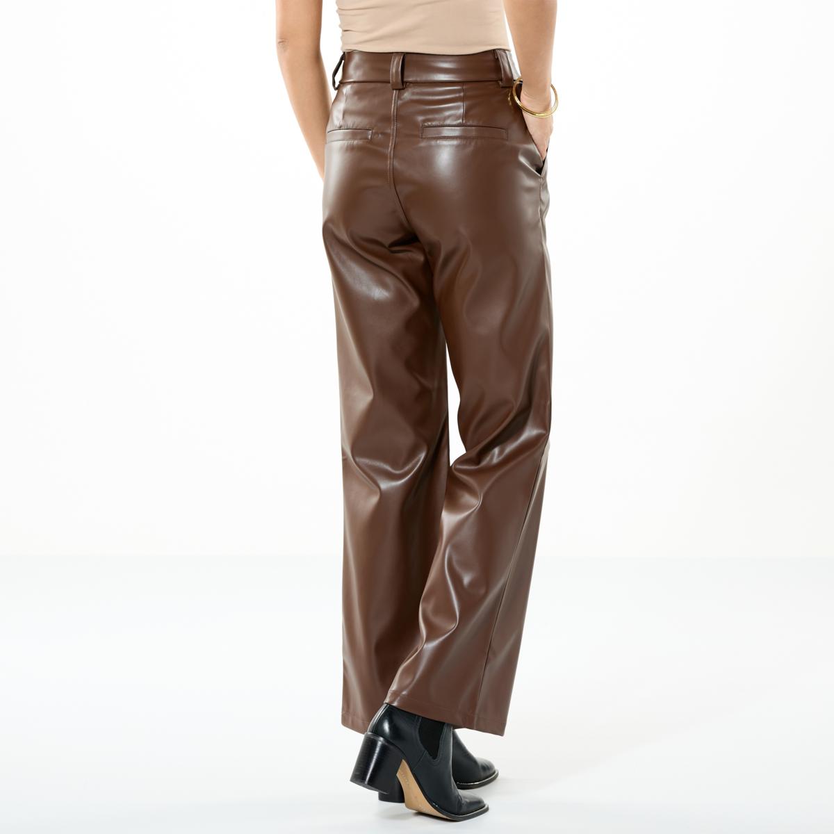 DG FAUX LEATHER TROUSER