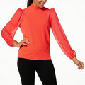 DG RIBBED & MESH KNIT TOP - fashioncurb