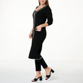 G by Giuliana Black Label Long V-Neck Duster Cardigan - fashioncurb