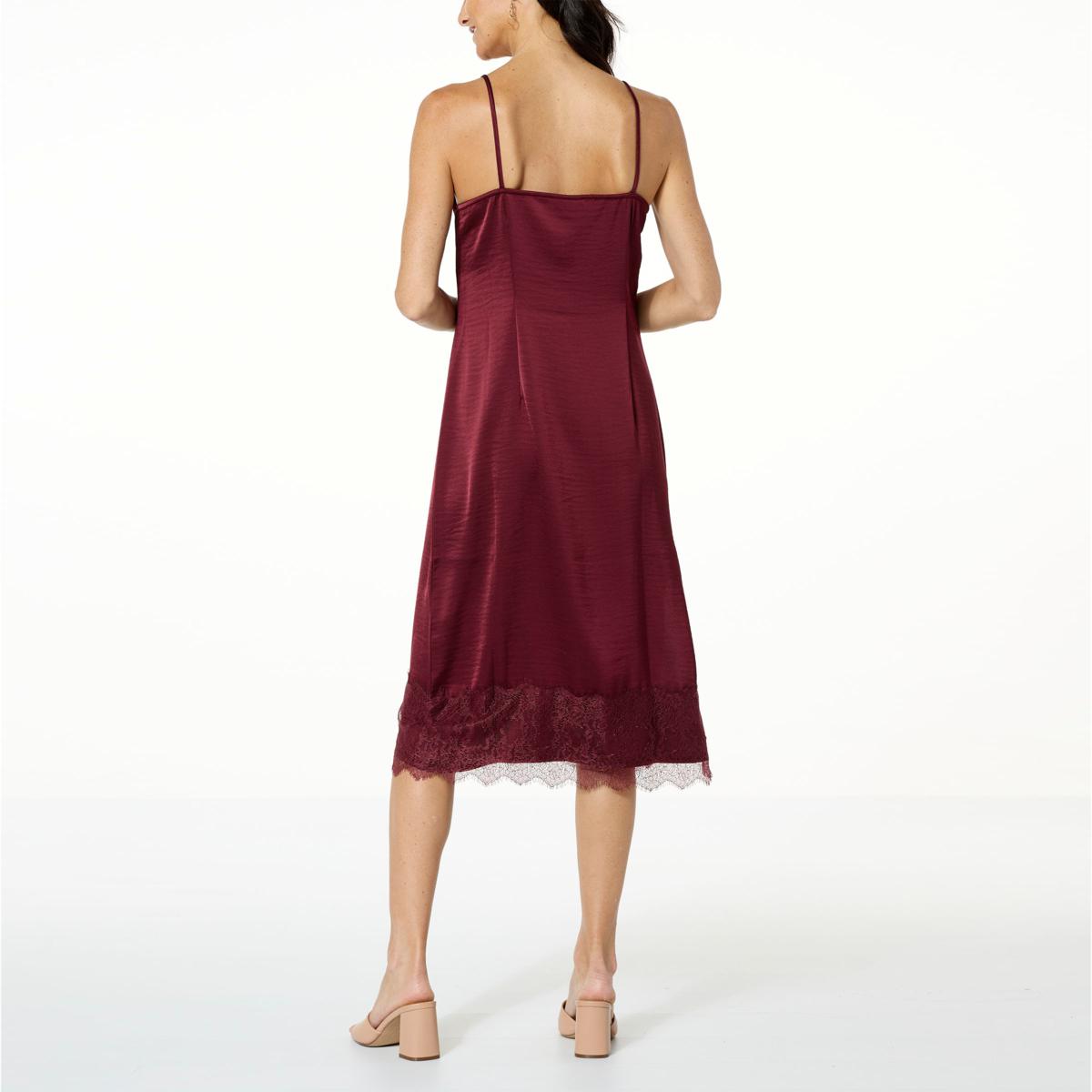 GBG BL SATIN SLIP DRESS