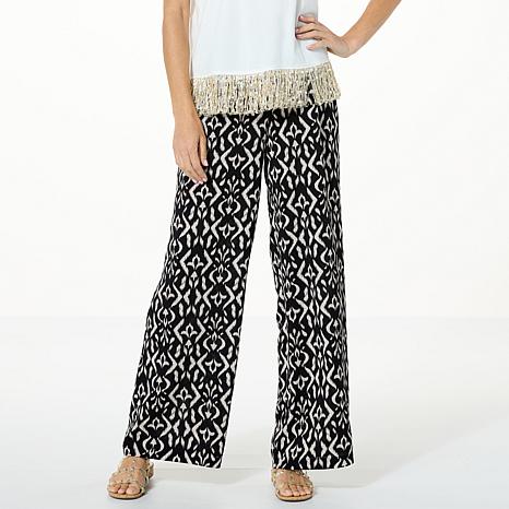 G by Giuliana Satin Crepe Pull-On Wide-Leg Pant