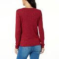G by Giuliana Twist-Neck Ribbed Knit Sweater - fashioncurb