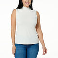 IMAN Global Chic Runway Jersey Mock Neck Tank - fashioncurb