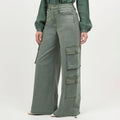 LA JOIE CINCHED HEM CARGO DCKGRN - fashioncurb
